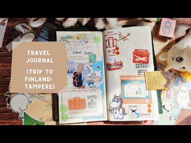 My travel journal, trip to Finland (part 2, Tampere). Traveler's notebook.