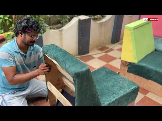 I Built A Pocket Spring Sofa set, ,how to make Fabric Sofa set, How to Make Pocket Spring Sofa (DIY)