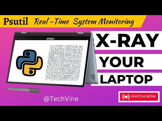 How To Get System and Hardware  Information [ CPU || RAM || Disk ]  Using PYTHON || @TechVineChannel