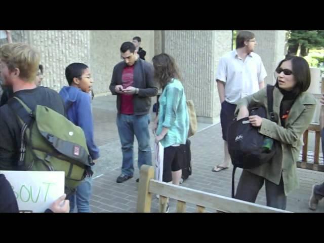 Students protest ROTC before Faculty Senate meeting (Part 2) | The Stanford Daily