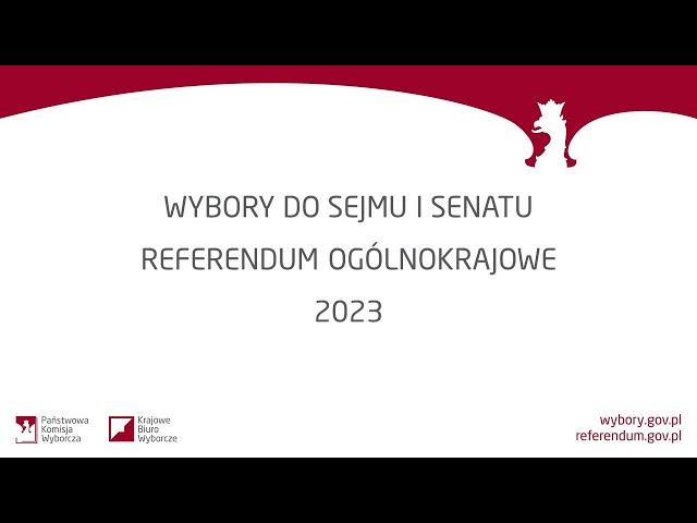 KONFERENCJA PRASOWA PKW , 15.10.2023, GODZ. 10:00