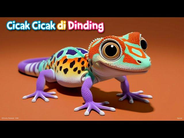 Cicak Cicak di Dinding Diam Merayap - Lagu Anak Balita Indonesia Versi 2025 - Lagu Anak Populer