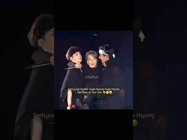 V handed over the Jimin to the Yoongi  | #jimin #taehyung #Suga #yoonmin #vmin #bts