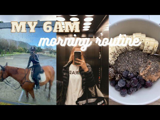 my 6am winter morning routine (equestrian edition)