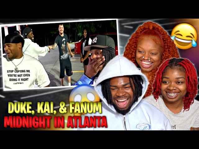 SHE CHOSE KAI IN FRONT OF HER BF!? Duke Dennis, Kai Cenat, & Fanum Midnight in Atlanta | REACTION