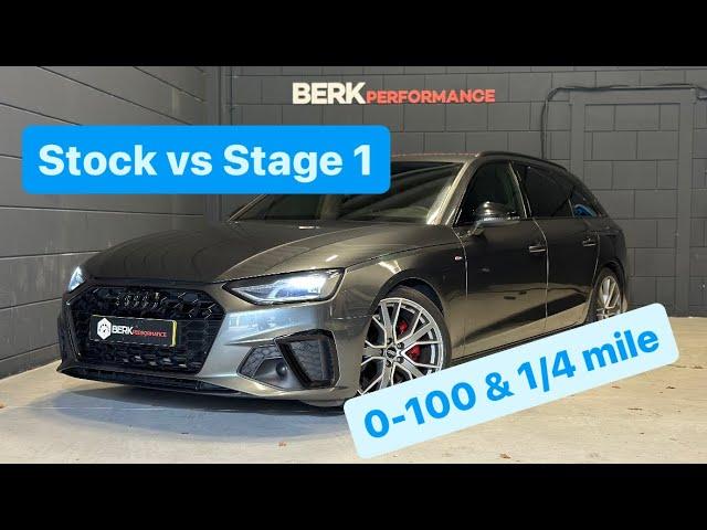 245HP & 420NM AUDI A4 35 TFSI 2.0T B9 - Stock vs Stage 1 by BERKPerformance