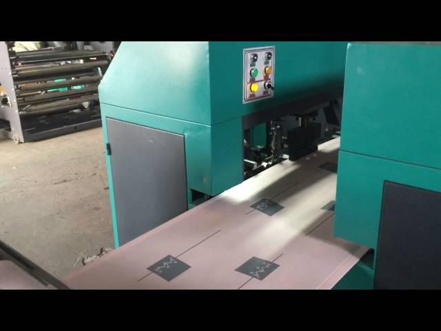 Fully automatic nonwoven laminated box type bag making machine with online handle