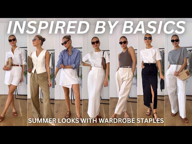 11 OUTFITS USING WARDROBE BASICS | CAPSULE CLOSET ITEMS