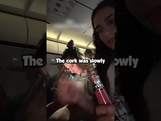 Champagne Chaos at 30,000 Feet! ️ (@loidaplj on TikTok) #shorts