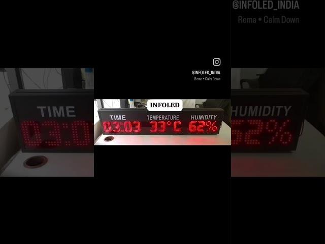 Time Temperature Humidity Display with inbuilt sensor