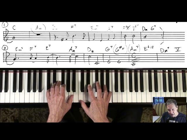 Let's Get Lost  Chet Baker jazz piano college tutorial