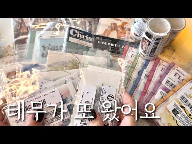 [ASMR] 하울 | 끊을 수 없는 테무 | 빈티지다꾸 | 감성다꾸 | journaling | haul | unboxing