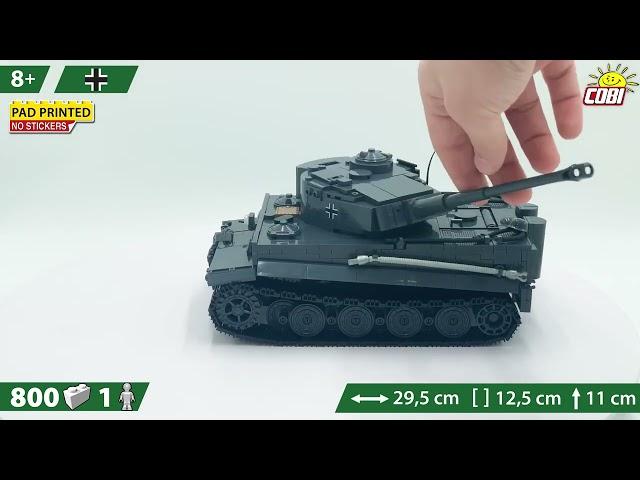 COBI-2538 Panzerkampfwagen VI Tiger Ausf E tank brick model kit