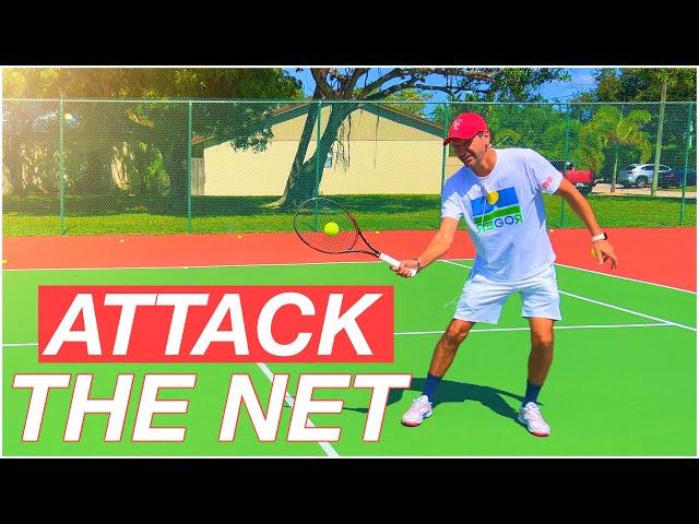 4 Ways to ATTACK the Net in Tennis