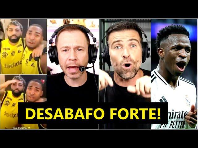 "É COVARDIA o que TÃO FAZENDO com o Tiago Leifert! E o Gabigol e o Lorran..." POLÊMICA sobre Vini Jr