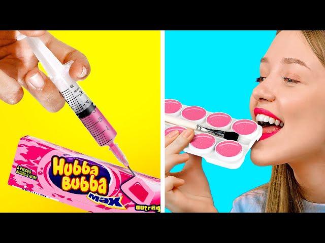 SNACKS IN DEN UNTERRICHT SCHMUGGELN! || DIY essbare Schreibwaren von 123 GO! GOLD