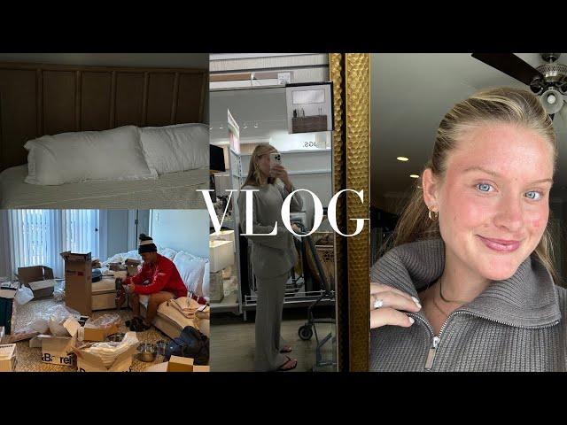 VLOG: HUGE H&M haul, starting the move, & visiting my fiancé