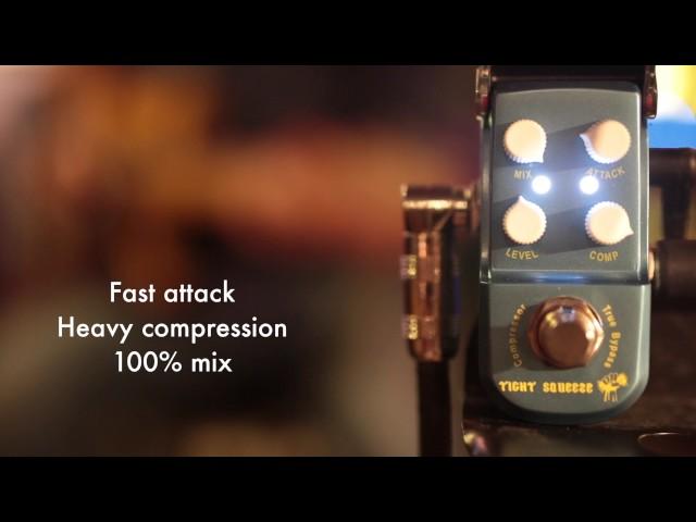 Artist MP108 Tight Squeeze Compressor Micro Guitar Effects Pedal Demo