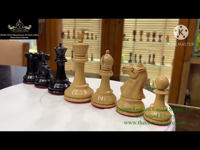 Luxury chess set Jaques Staunton Golden Signature reproduction - The Chess Empire