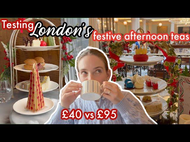 ULTIMATE Festive Afternoon Tea taste test *Shard, the Lanesborough, County Hall*