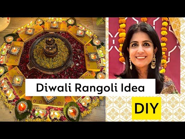 Diwali Rangoli Ideas with Diya 🪔 Indian Decor