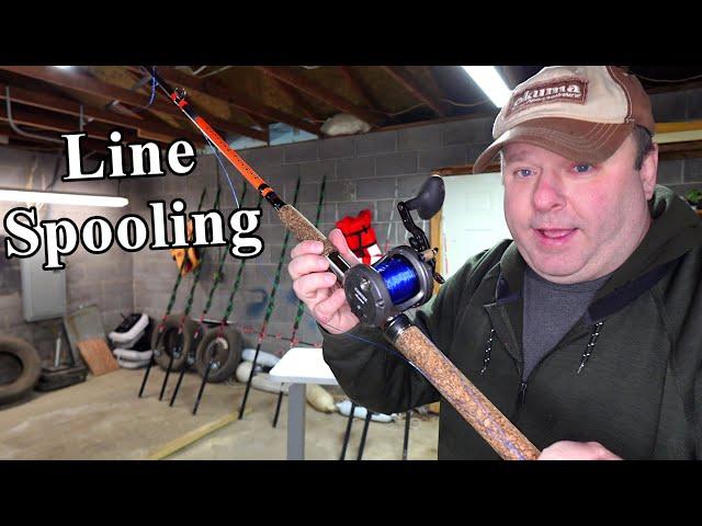 How to spool fishing line on a Catfish baitcaster