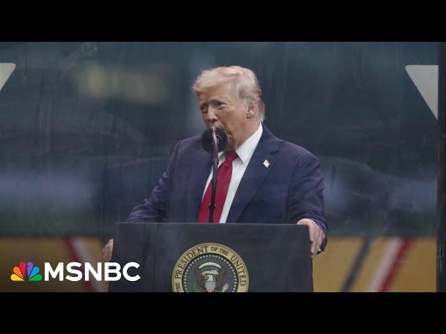 Trump speaks during Army's 250th anniversary celebration