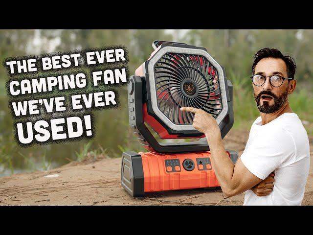 The best Portable Camping Fan with built in Light & Remote Control!