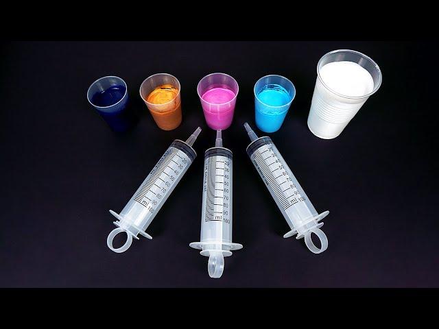 3 LARGE Syringes Acrylic Paint Pouring that will AMAZE you