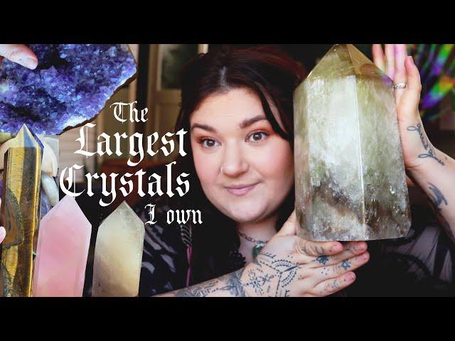 The LARGEST crystals I own ⋮ HUGE crystal collection