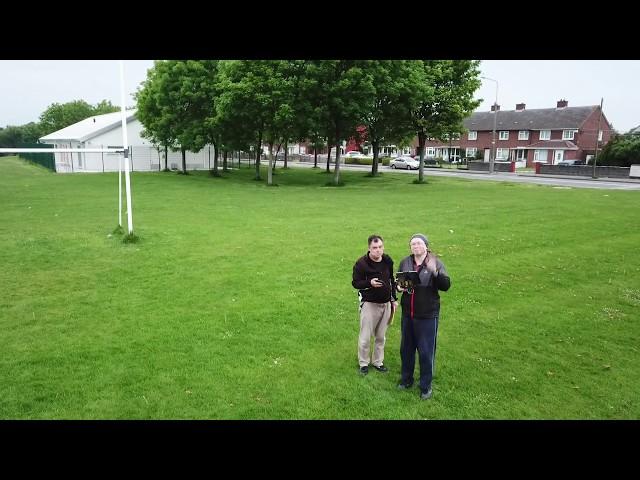 Return Mavic Pro drone flight: overcast after sunrise  over Raheny, Dublin, Ireland 26.05.2018