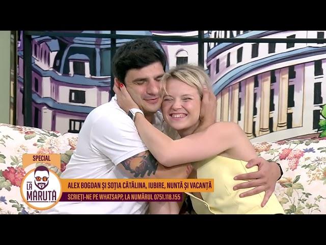 Alex Bogdan și soția Cătălina, o nuntă atipică