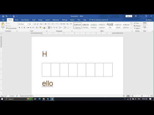 Get start with Microsoft Word 2019