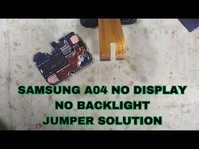 samsung A04 no display no backlight problem jumper solution #smartphone #samsunga04 #backlight
