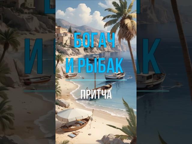 Притча Богач и рыбак. У каждого свое понимание счастья #мудрыемысли #мудрость #притчи #истории