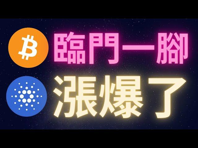 比特幣十萬臨門一腳 愛達幣漲瘋了! #BTC #ADA