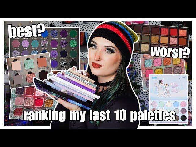 Ranking My Last 10 Palettes