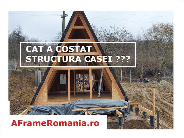 #17 Cat a costat structura Casei de lemn pe panouri SIP /  costuri aditionale / manopera / utilaje