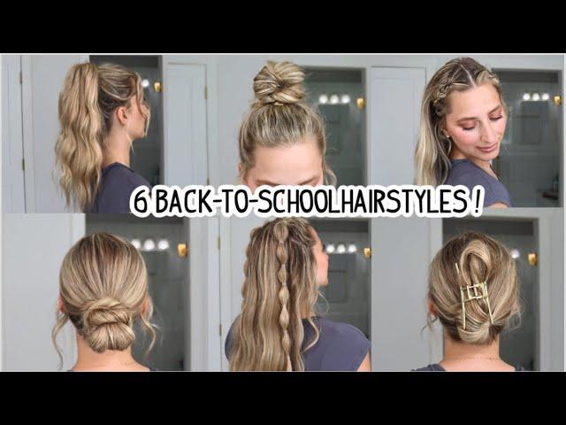 6 EASY & TRENDY BACK TO SCHOOL HAIRSTYLES 2023! Long, Medium, & Short Hairstyles|