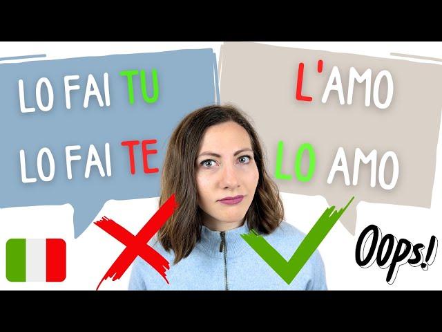 5 Errori Comuni con PRONOMI in Italiano: Impara la Grammatica Italiana | Lezione Livello Avanzato C1