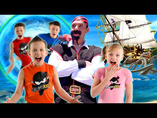 Ninjas and Pirates search for Treasure X Sunken Gold!