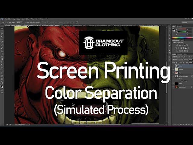 Color Separation (Simulated Process) | Photoshop Tutorial | Screen Printing