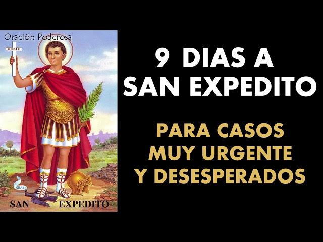 9 días a San Expedito para casos muy urgentes y desesperados