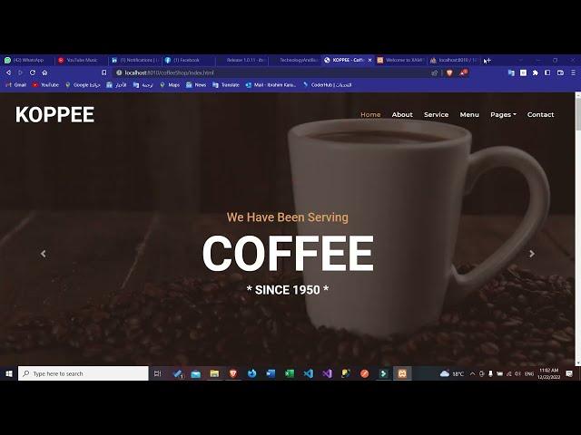 Create coffee shop reservation website using PHP and MySQL (Backend Part)