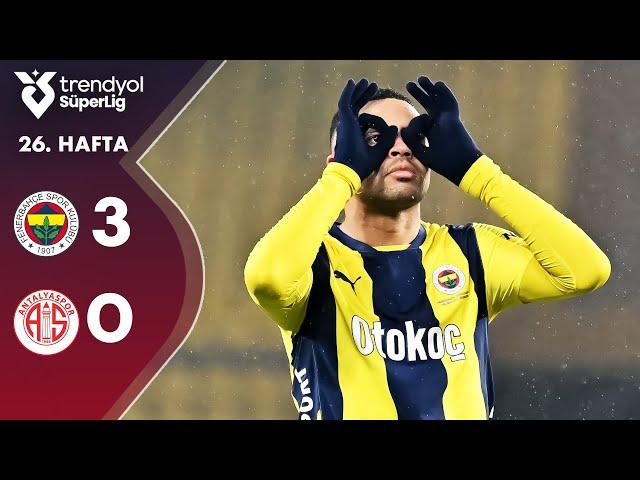 Fenerbahçe (3-0) Antalyaspor - Highlights/Özet | Trendyol Süper Lig - 2024/25