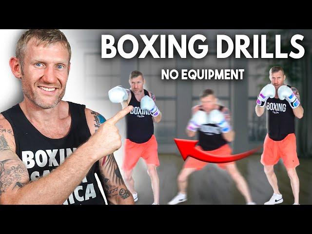 4 Boxing Drills NO EQUIPMENT at home training