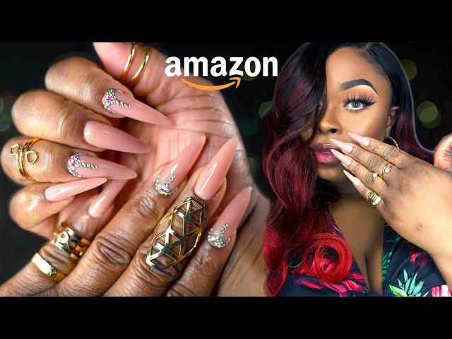 DIY Modelones polygel nail kit tutorial | AMAZON Bling Nails