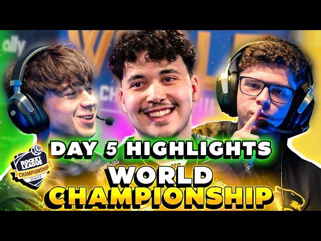 THESE PLAYOFF GAMES ARE INSANE!! $300K RLCS DAY 5 WORLD CHAMPIONSHIP  2024 HIGHLIGHTS!