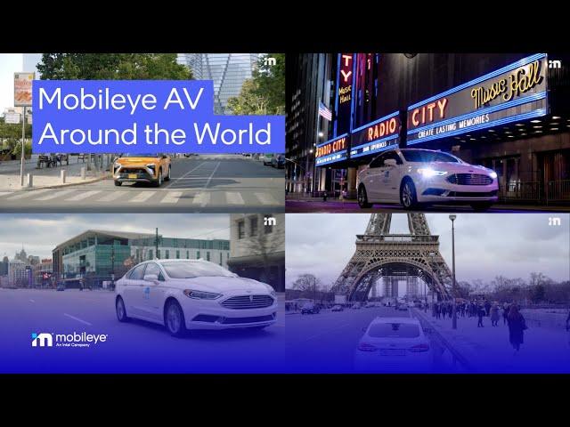 Autonomous Vehicle Testing by Mobileye on Three Continents