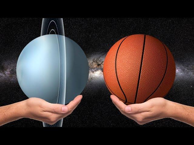 Planets of the solar system and balls: relative sizes